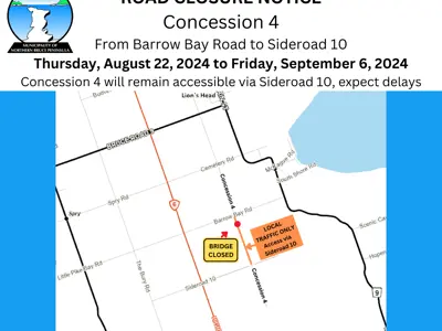 Road Closure Notice - Concession 4