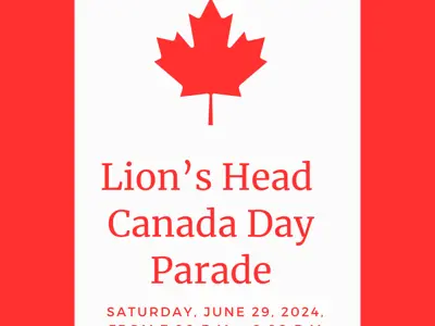 Lion's Head Canada Day Parade Poster