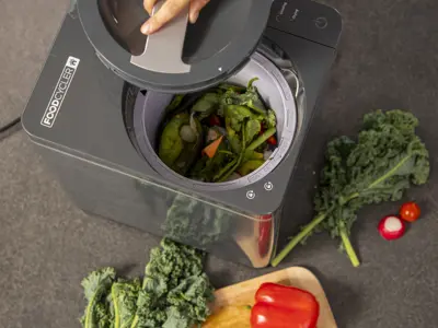 Picture of a FoodCycler Unit with food waste.