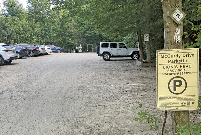 photograph of McCurdy Parking Lot